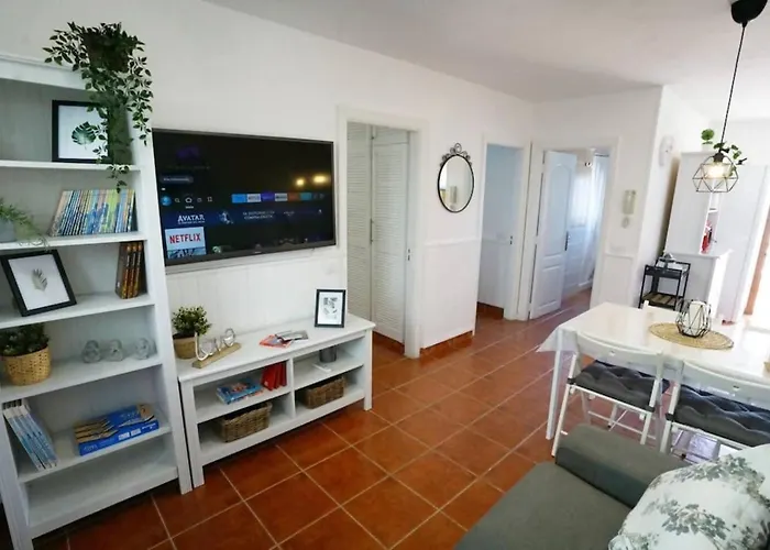 Terraza, Centrico Pueblo + Aparcamiento Cerca 아파트 이코드레로스비노스